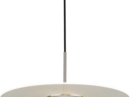 Spoke LED Modern Style Hanging Pendant Light Brushed Nickel Online Hot Sale