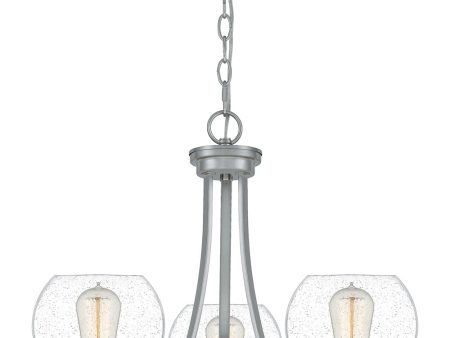 Pruitt 3-light Chandelier Brushed Nickel on Sale