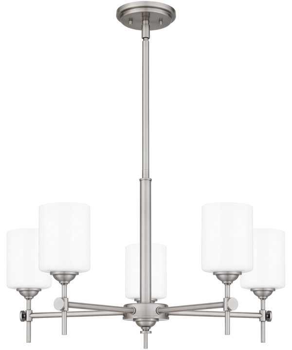 Aria 5-light Chandelier Antique Polished Nickel on Sale