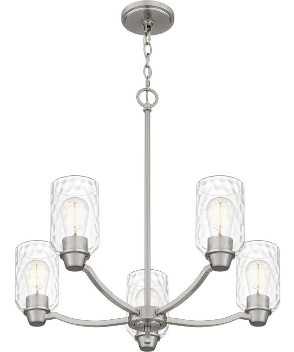 Acacia 5-light Chandelier Brushed Nickel Online Sale