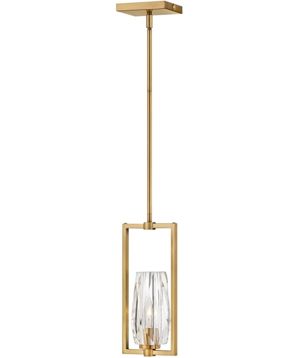 Ana 1-Light Small Pendant in Heritage Brass Supply