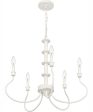 Adela 5-light Chandelier Antique White Discount