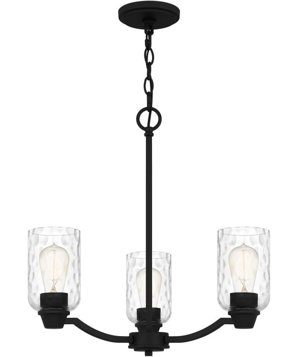 Acacia 3-light Chandelier Matte Black Online