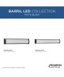 Barril 32 in. Large Modern Integrated LED Linear Vanity Light Matte Black on Sale