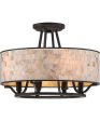 Aristocrat Medium 4-light Semi Flush Mount Palladian Bronze Cheap