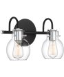 Andrews Medium 2-light Bath Light Earth Black Online now