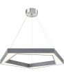 Pentex 1-Light Led Pendant Charcoal Grey Brushed Nickel on Sale