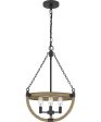 Wagner 3-light Pendant Matte Black Supply