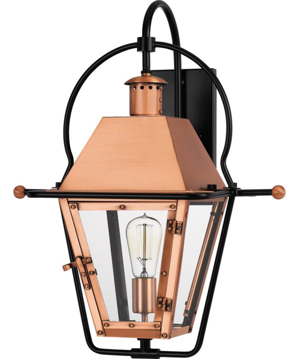 Rue De Royal Large 1-light Outdoor Wall Light Aged Copper Fashion