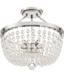 Teresa Large 5-light Semi Flush Mount Polished Nickel Sale