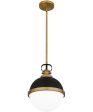 Sullivan Small 1-light Mini Pendant Matte Black Discount