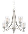 Towne 5-light Chandelier Brushed Nickel Supply