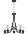 Pruitt 5-light Chandelier Matte Black Discount