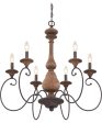 Auburn 6-light Chandelier Rustic Black Cheap