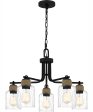 Baltic 5-light Chandelier Matte Black on Sale