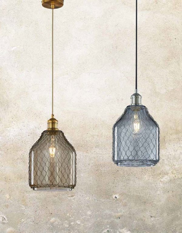 8 W Margit 1-Light  Pendant Nickel-Matte For Cheap