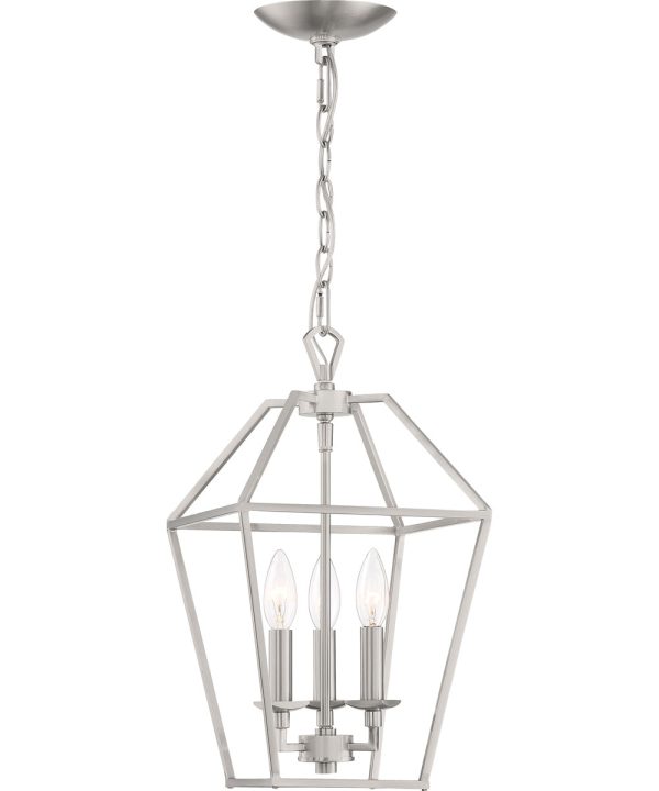 Aviary 3-light Pendant Brushed Nickel Hot on Sale