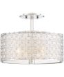 Verity Medium 3-light Semi Flush Mount Polished Chrome Online Sale