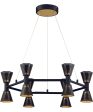 Houston LED Chandelier Black   Gold Online