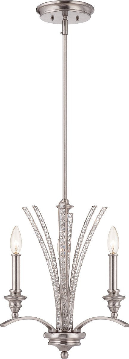 16 W Grand Plazza 3-Light Chandelier Satin For Cheap