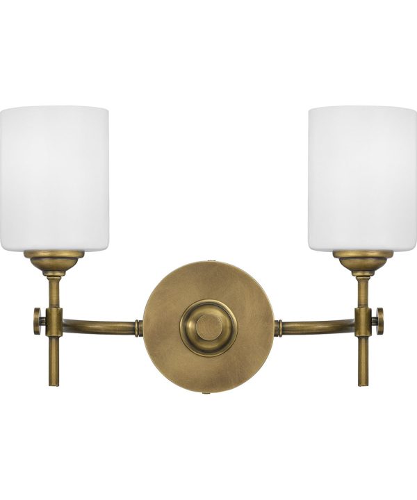 Aria Medium 2-light Bath Light Weathered Brass Online Sale