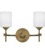 Aria Medium 2-light Bath Light Weathered Brass Online Sale