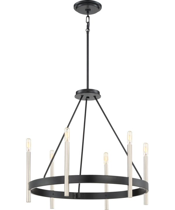 Anthem 6-light Chandelier Mystic Black For Cheap