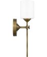 Aria Small 1-light Wall Sconce Weathered Brass Online now