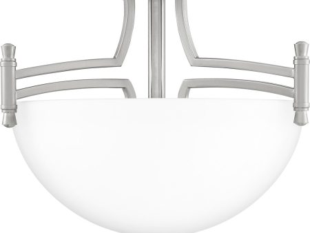 Billingsley Medium 2-light Semi Flush Mount Brushed Nickel Online Hot Sale