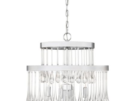 Alva 4-light Pendant Polished Chrome For Discount