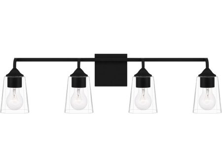 Thoresby Extra Large 4-light Bath Light Matte Black Online now