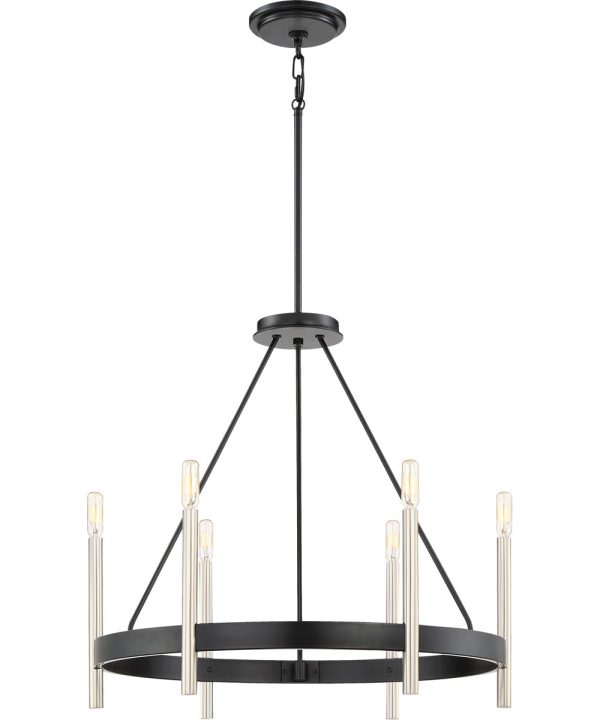 Anthem 6-light Chandelier Mystic Black For Cheap