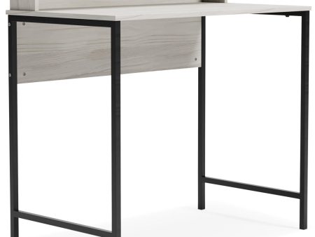 Bayflynn Home Office Desk White Black Hot on Sale