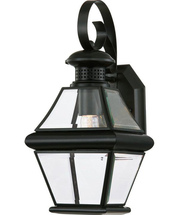 Rutledge Small 1-light Outdoor Wall Light Mystic Black For Cheap