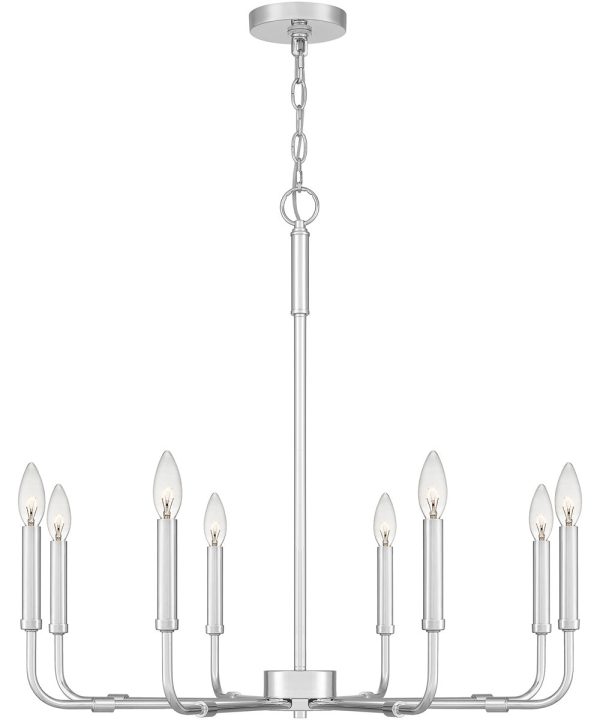 Abner 8-light Chandelier Polished Chrome Fashion