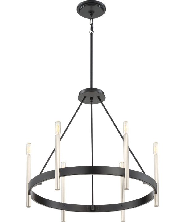 Anthem 6-light Chandelier Mystic Black For Cheap