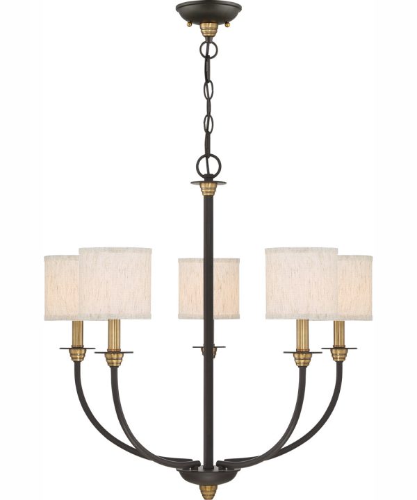 Audley 5-light Chandelier Old Bronze Online