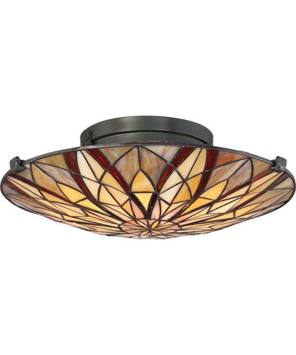 Victory Medium 2-light Flush Mount Valiant Bronze For Sale