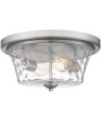 Acacia 2-light Flush Mount Brushed Nickel Online Sale