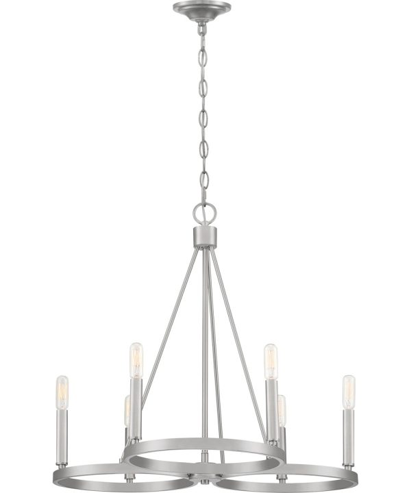 Revival 6-light Chandelier Brushed Nickel Online Sale