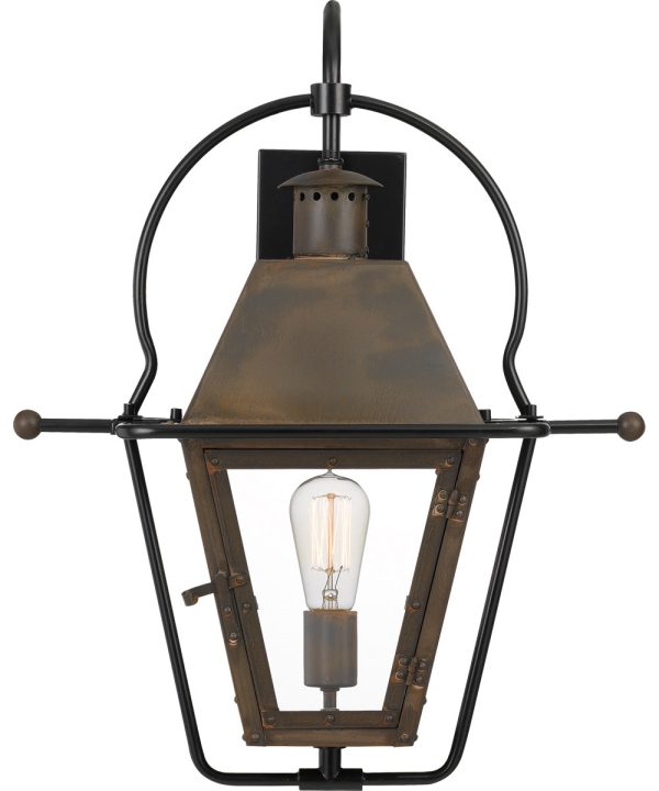 Rue De Royal Large 1-light Outdoor Wall Light Industrial Bronze Cheap