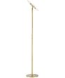 Tampa LED Torchiere Satin Brass Fashion