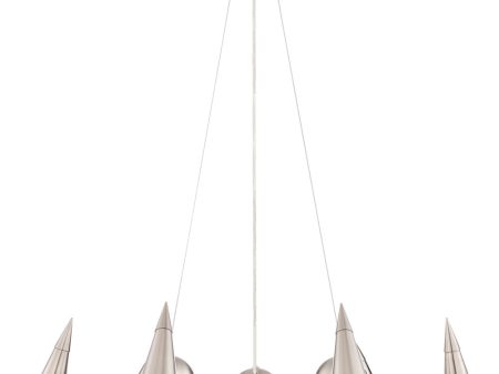 Talbot 6-Light 6-Light Chandeliers Ps Metal Shade on Sale