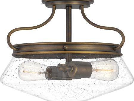 Tucker 2-light Semi Flush Mount French Bronze Online Sale