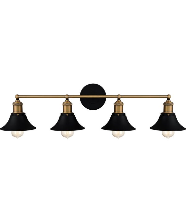 Trafalgar Extra Large 4-light Bath Light Matte Black Sale