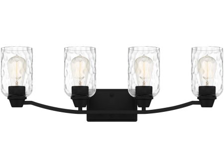 Acacia Extra Large 4-light Bath Light Matte Black Online