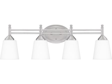 Billingsley Extra Large 4-light Bath Light Brushed Nickel For Sale