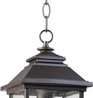 7 w Pearson 1-Light Outdoor Pendant Oiled Bronze For Sale