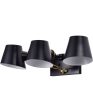 Baxter 3-Light Vanity & Wall Black   Burnished Brass For Cheap