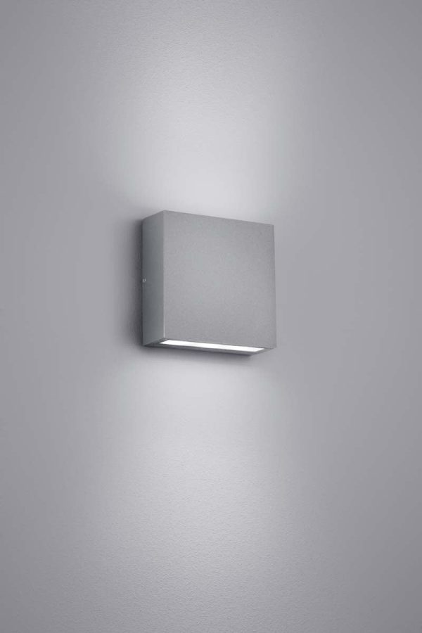 6 H Thames LED Outdoor Wall Sconce Titanium   Light Grey Hot on Sale